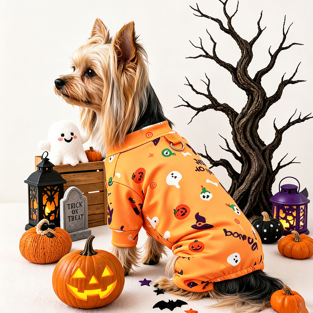 Halloween Dog Clothes Pet Cat Pajamas Four-Legged Onesie Home Wear Wholesale Drop Shipping